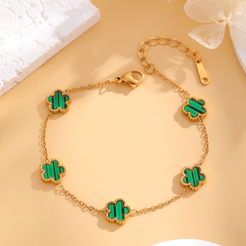 Pulsera trebol verde