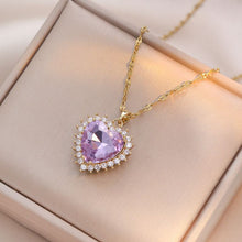 Cargar imagen en el visor de la galería, Collar ♥ morado
